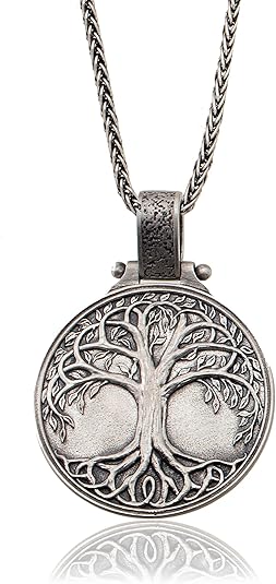 Sterling Silver Tree of Life Necklace, Unisex Jewelry, Nature-Inspired Design, 925K, Wisdom, Growth, (personalized packaging ritual)