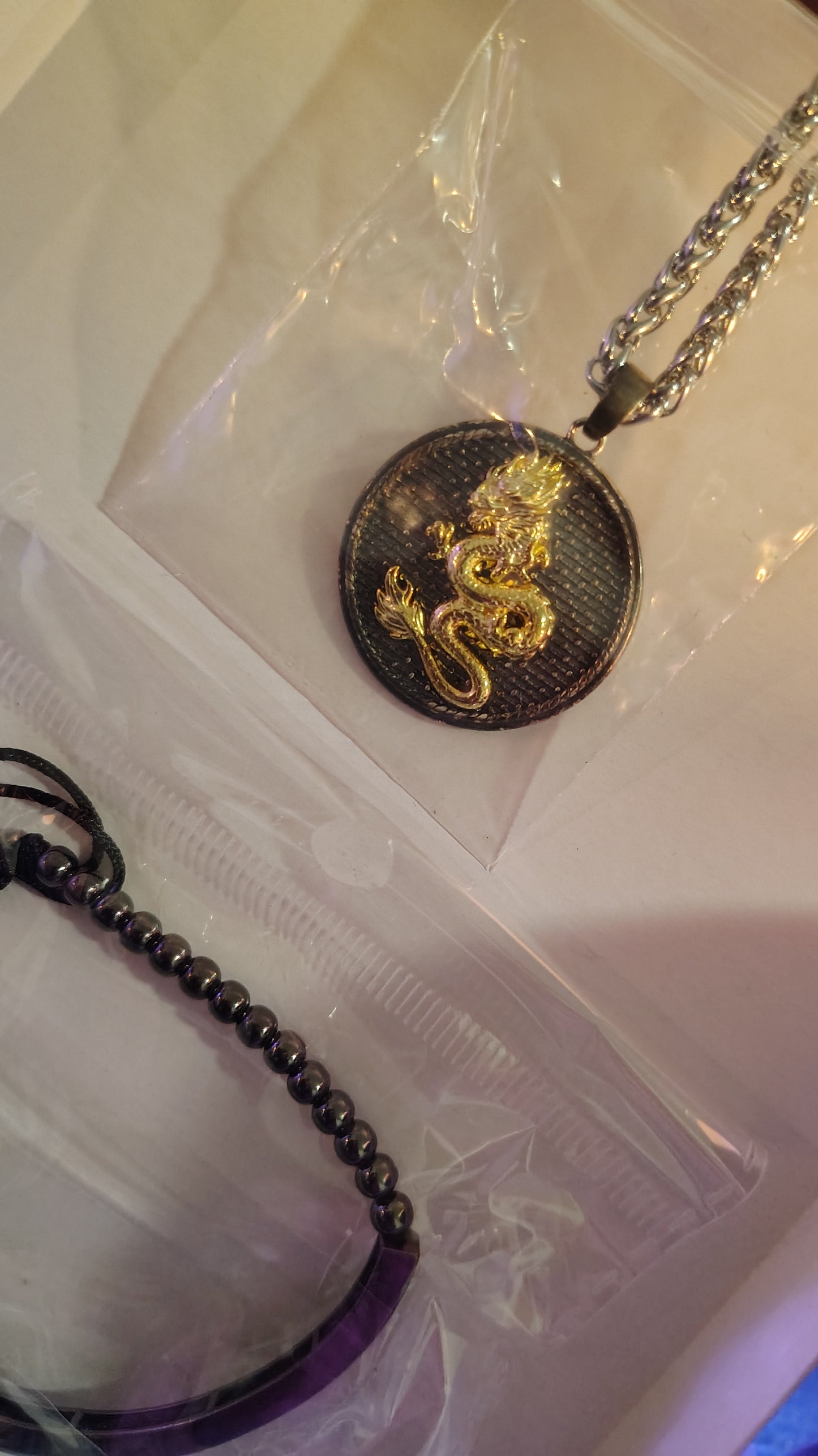 Dragon Necklace Sterling Silver 925 Dragon Pendant, (personalized packaging ritual)