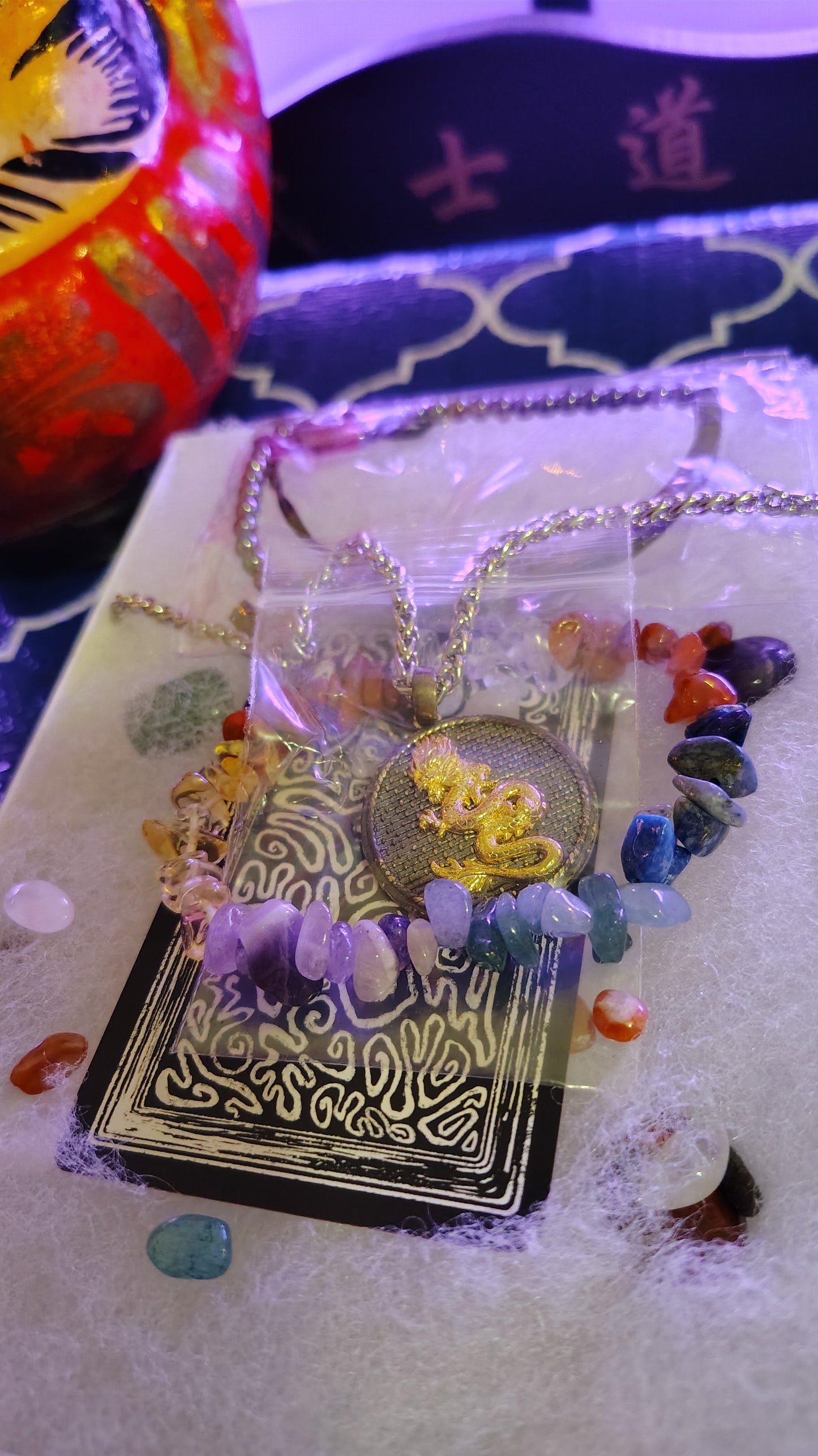 Dragon Necklace Sterling Silver 925 Dragon Pendant, (personalized packaging ritual)