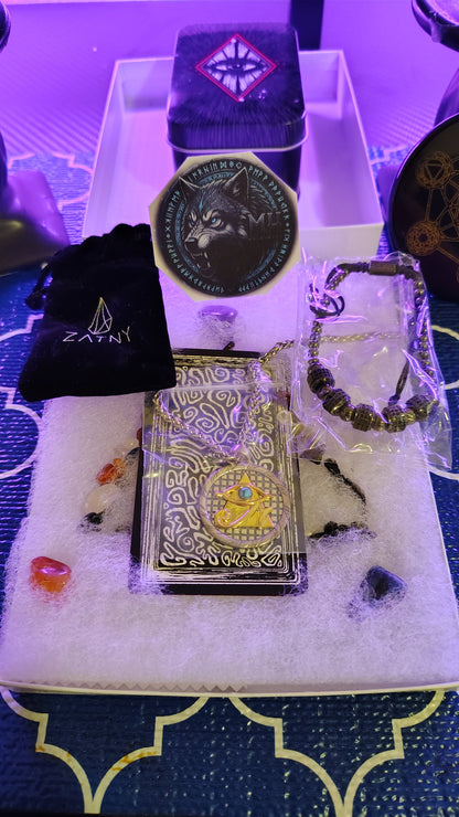 Eye of Horus Necklace 925 Sterling Silver Plated 14K Gold Eye of Horus, personalized packaging ritual