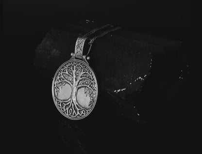 Sterling Silver Tree of Life Necklace, Unisex Jewelry, Nature-Inspired Design, 925K, Wisdom, Growth, (personalized packaging ritual)
