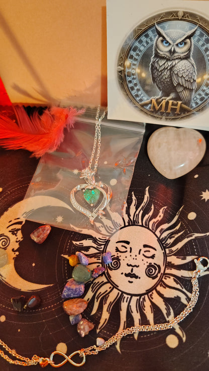 The 'Shadow Garden Heart' Pendant