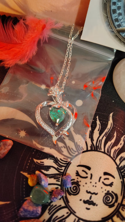 The 'Shadow Garden Heart' Pendant